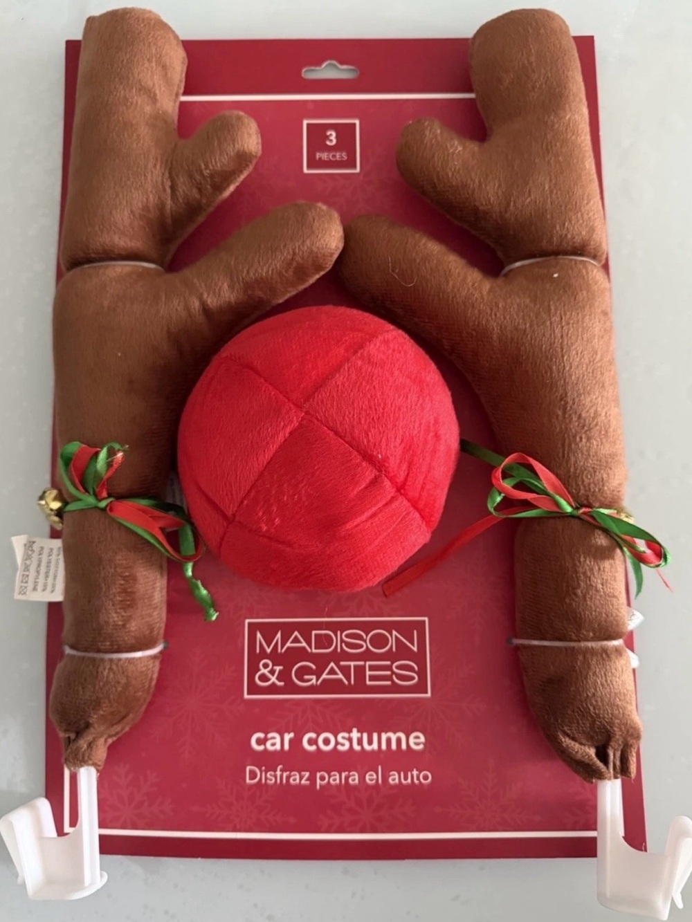 Madison & Gates Christmas Reindeer Car Costume 3 Pieces